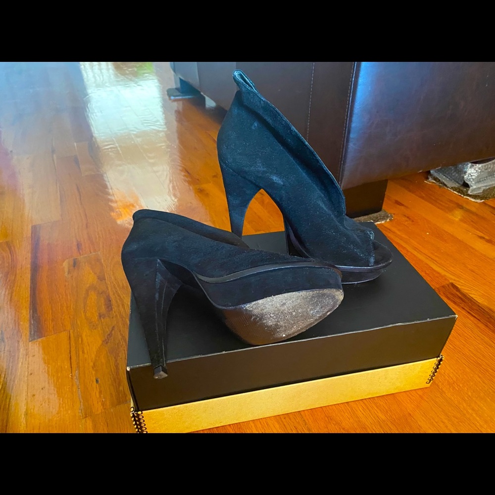 Heels, Suede Leather